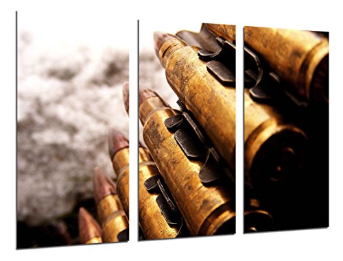 Wandbild - Waffen, Kugeln, Krieg, 97 x 62 cm, Holzdruck - XXL Format - Kunstdruck, ref.26272 von Cuadros Cámara