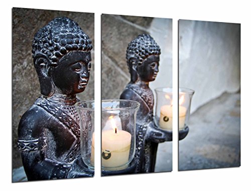 Wandbild - Zen-Figuren, Entspannung, entspannen, Kerzen, 97 x 62 cm, Holzdruck - XXL Format - Kunstdruck, ref.26613 Wandbild - Zen-Figuren, Entspannung, entspannen, Kerzen, 97 x 62 cm, Holzdruck - XXL Format - Kunstdruck, ref.26613 von Cuadros Cámara