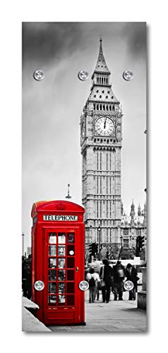 Cuadros Lifestyle Designer-Garderobe | Wandgarderobe | Flurgarderobe | Garderobenhaken | Garderobenpaneel | Urban Look | Kleiderständer | Kleiderablage | Garderobenständer, Größe:50x120 cm von Cuadros Lifestyle