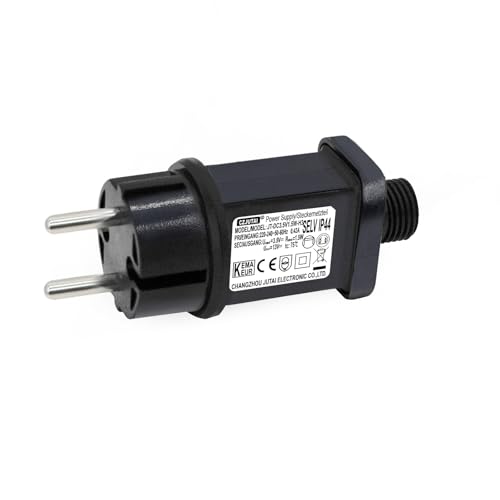 3,5 V 1,5 W LED-Transformator CZJUTAI IP44 Stromversorgung für Weihnachtsbeleuchtung mit Stecker – EU-Stecker [E115] von CubePlug