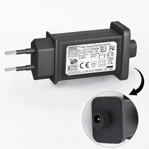 CubePlug LED-Transformator für Weihnachtsbeleuchtung - IP44 Schutz - EU-Stecker - 12V 12W von CubePlug