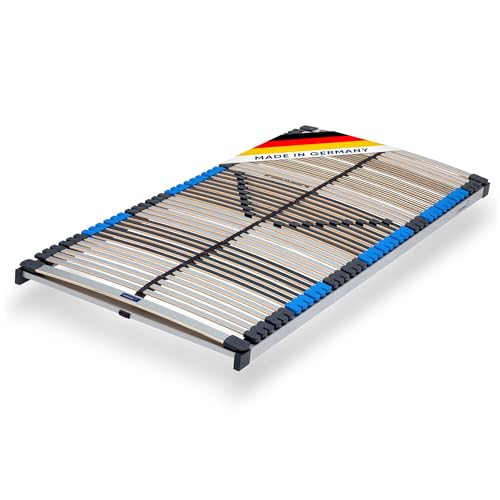 7-Zonen Lattenrost Pure NV mit 44 Federleisten 100x220cm | nicht verstellbar - starr | fertig montiert | Härteregulierung | Made In Germany | GS Zertifiziert – geprüfte Sicherheit (100 x 220 cm) von CubeSleep