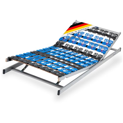 CubeSleep 7-Zonen Lattenrost Cloud KF Tellerrahmen 100x200cm | Kopf- und Fußteil verstellbar | Made In Germany | GS Zertifiziert – geprüfte Sicherheit von CubeSleep