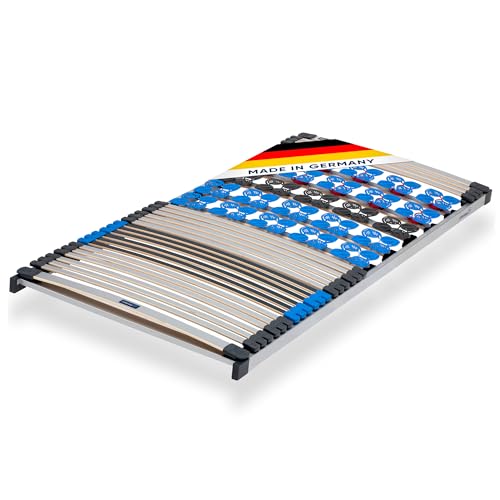 CubeSleep 7-Zonen Lattenrost Plus NV Tellerfeder/Federleisten 100x200 cm | Nicht verstellbar - starr | fertig montiert | Made In Germany | GS Zertifiziert – geprüfte Sicherheit von CubeSleep