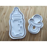Baby Flasche Und Schnuller Embosser & Cookie Cutter Set von CubicCraftCreations
