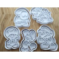 Mario, Luigi, Toad, Shy Guy, Bowser Embosser & Cookie Cutter Sets von CubicCraftCreations