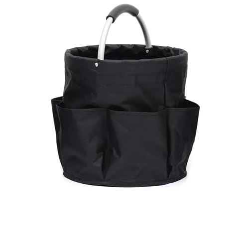 Cubstone Putzmittel Organizer Werkzeugkorb, Faltbarer Aufbewahrung Werkzeugkorb,17L Universal Werkzeugeimer für Gartenwerkzeug Putzutensilien Garten Gadgets Storage(Black,B) von Cubstone