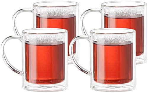 Cucina di Modena Tasse: Doppelwandige Teegläser im 4er-Set, je 200 ml (Doppelwandige Tasse) von Cucina di Modena