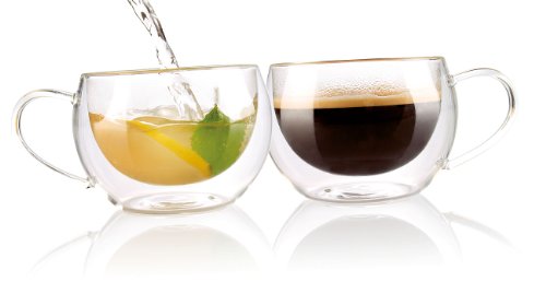 Cucina di Modena Doppelwandiges Kaffee- & Tee-Glas, 2er-Set von Cucina di Modena