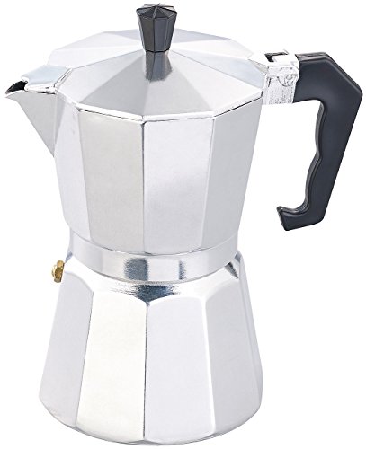 Cucina Dimodena Italienische Kaffeemaschine, 300 ml, für alle Herdarten außer Induktion, Silber von Cucina di Modena