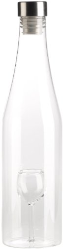Cucina di Modena Flasche mit Hohlraum: Geschenkflasche mit Kunststoffkorken (Geschenkflasche mit Hohlraum, Glas-Flasche, Geschenkpapier) von Cucina di Modena