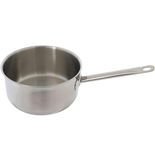 Gastro Stielkasserolle Ø 20 cm 2,5 Liter Edelstahl Kochtopf Ofenfest Induktion von Cucina und Tavola