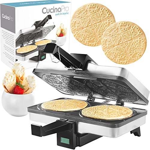 CucinaPro Krumkake Baker by Cucina Pro - 100% Non Stick, Makes Two Krumkake Cookies at a time by von CucinaPro