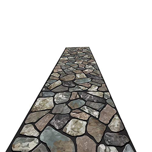 CucuBan Läufer Flur Korridor Teppich Startseite Teppich Schritt Mats Treppe Teppich Teppiche Flur Läufer Lange Matte Home Wohnzimmer Dekor,Stone A,Breite 1.2m X Länge 5m von CucuBan