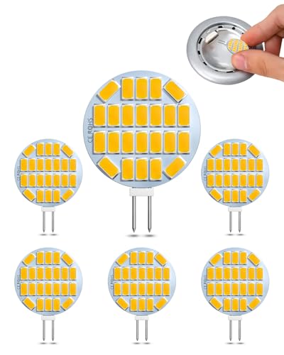 CucuGo G4 LED Leuchtmittel 3W, 400LM WarmWeiße 3000K G4 Birne, AC/DC 12-24V G4 Bi-Pin Basis, Äquivalente 30W Halogenlampen Glühlampen, CRI 90+, Nicht Dimmbar, 6Pack von CucuGo