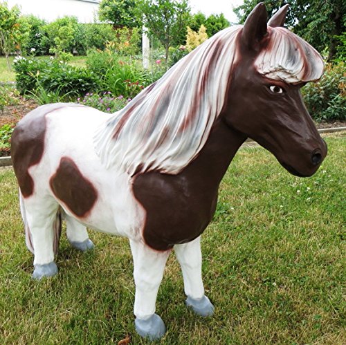 XL Pony braun-Weiss ~Pferd Deluxe Gartendeko IN LEBENSGRÖSSE~Gartendekoration Figur DEKO~Wow XL Pony braun-Weiss ~Pferd Deluxe Gartendeko IN LEBENSGRÖSSE~Gartendekoration Figur DEKO~Wow von Cudek Figurenhandel