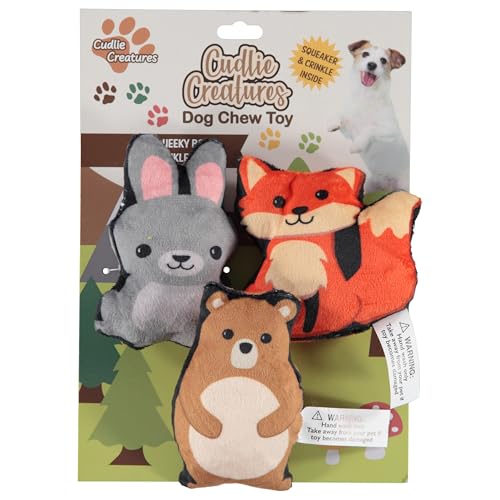 Plüsch-Kauspielzeug für Hunde, weich, quietschend, für kleine Hunde, 10,2 cm, langlebig, niedliches und sicheres Haustier-Spielzeug-Geschenkset (Lebensmittel, Obst, Bauernhof, Zoo und Plüsch-Kauspielzeug für Hunde, weich, quietschend, für kleine Hunde, 10,2 cm, langlebig, niedliches und sicheres Haustier-Spielzeug-Geschenkset (Lebensmittel, Obst, Bauernhof, Zoo und von Cudlie