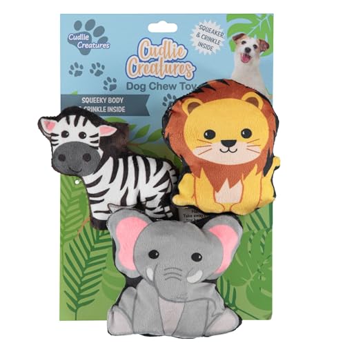 Plüsch-Kauspielzeug für Hunde, weich, quietschend, für kleine Hunde, 10,2 cm, langlebig, niedliches und sicheres Haustier-Spielzeug-Geschenkset (Lebensmittel, Obst, Bauernhof, Zoo und Plüsch-Kauspielzeug für Hunde, weich, quietschend, für kleine Hunde, 10,2 cm, langlebig, niedliches und sicheres Haustier-Spielzeug-Geschenkset (Lebensmittel, Obst, Bauernhof, Zoo und von Cudlie
