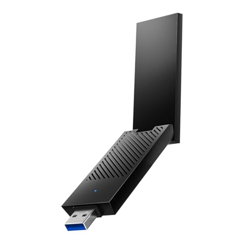 Cudy BE6500 Tri-Band Wi-Fi 7 Wireless USB 3.0 Adapter WU6500 WiFi Adapter für Desktop PC, unterstützt Windows 11/10, High Gain Antennen, 6GHz, 4K-QAM, 160MHz, WPA3 Cudy BE6500 Tri-Band Wi-Fi 7 Wireless USB 3.0 Adapter WU6500 WiFi Adapter für Desktop PC, unterstützt Windows 11/10, High Gain Antennen, 6GHz, 4K-QAM, 160MHz, WPA3 von Cudy