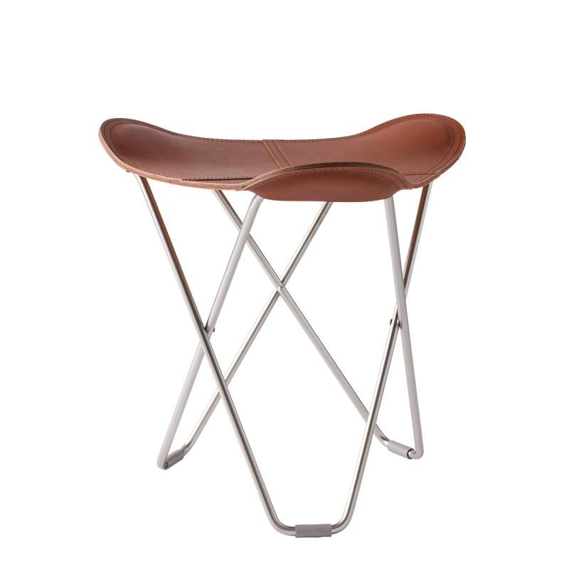 B-Ware Cuero Design Pampa Flying Goose Leather Stool Hocker Sitzbank Lederhocker Braun von Cuero Design