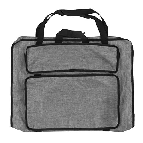 CUFAEE -Kunsttasche, faltbare tragbare Kunst -Portfolio -Tasche mit großer Kapazität, die Aufbewahrungskoffer für Poster -Kunstwerke Malerei Skizzierungszeichnung tragen (Gris) von Cufaee