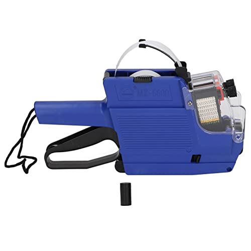 CUFAEE PREIS MAGE GUN, 2 Zeilen 10 Ziffern Labeller -Marker -Anzug Tool, Etikettierungsmaschine für Office -Einzelhandelsgeschäfte Lebensmittelorganisation Markierung (Blau) von Cufaee