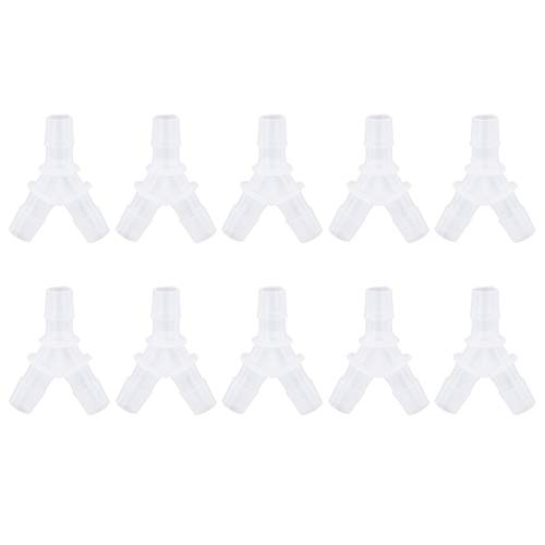 Cufaee 10pcs y Aquariumluftschlauch -Splitteranschlüsse, 3 -Wege -Schlauchbeschläge, Fischtankluftpumpenverbindlichkeit für Bootswasserluftleitungsrohr (8mm) von Cufaee
