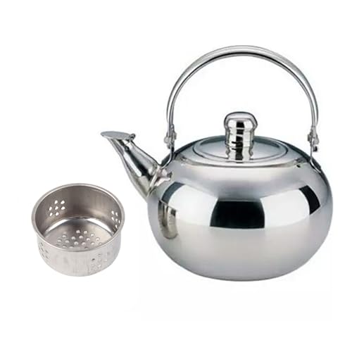Cufaee 14 cm Teekannekessel, verdickter Edelstahl -Haushalts Silber -Teekanne mit Filterinfusseure, Teekessel für Zuhause, Restaurantgebrauch Cufaee 14 cm Teekannekessel, verdickter Edelstahl -Haushalts Silber -Teekanne mit Filterinfusseure, Teekessel für Zuhause, Restaurantgebrauch von Cufaee