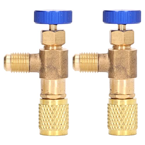 Cufaee 2PCS Kälte, Ventil Klimaanlage Kältemittel Steuerventil Fluorid Lade adapter für R22 R404 R407 1/4SAE Gewinde Cufaee 2PCS Kälte, Ventil Klimaanlage Kältemittel Steuerventil Fluorid Lade adapter für R22 R404 R407 1/4SAE Gewinde von Cufaee
