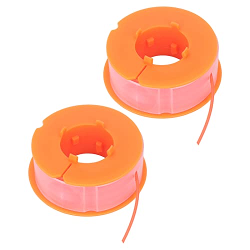 Cufaee 2Pcs Lawn Mower Spool Line, Nylon Trimmer Accessories Replacement, Trimmer Spools Lines Fit for Art 30 Art 30FA (Orange) von Cufaee