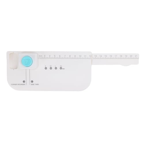 Cufaee 4 Größen Etiketten Tab Puncher, Kunststoff Multifunktionaler Dateiloch -Trenner Punch Board, Papierhandwerk Punch für Scrapbooking Journaling -Karten von Cufaee