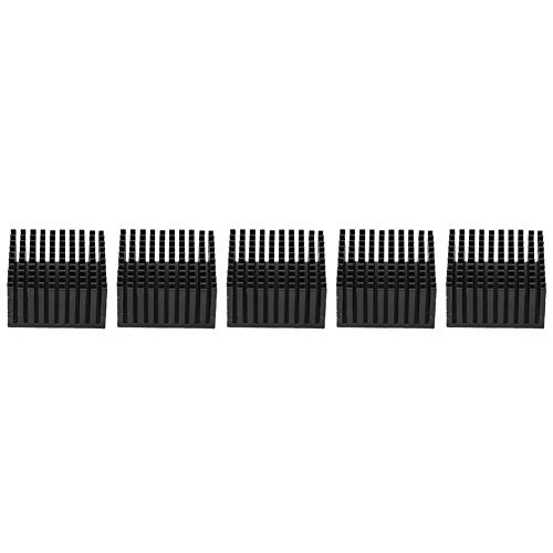 Cufaee 5PCS 40 x 20 x 40mm Heat Sink Kit, Aluminum Cooling Fin Radiator, Heatsink Radiator Cooler for Cooling 3D Printer Stepper Motor Driver GPU Router (Black) von Cufaee