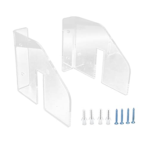 Cufaee Acrylic Hangers Horizontal Holder Rack, Snowboard Wall Rack Storage and Display, Skateboard Wall Mount for Room Garage Decor (Transparent) von Cufaee