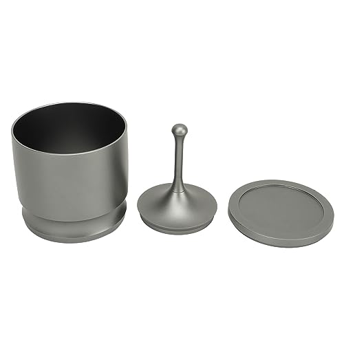Cufaee Dosierungsringe Press, Aluminiumlegierung Kaffeepulverpflücker, 58 -mm -Kaffeezubehör für Anti -Flying -Kaffee machen (Grau) von Cufaee