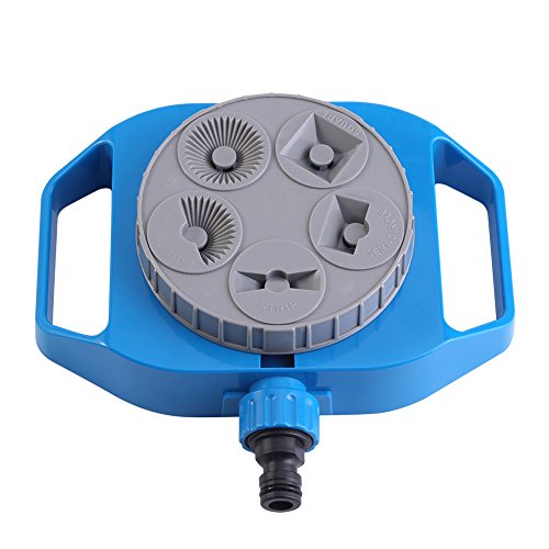 Cufaee Gartensprinkler, 5 Funktion Multi -Plastik -Gartenpflanzen Blumen Gießen Sie Rasenbewässerungssystem von Cufaee