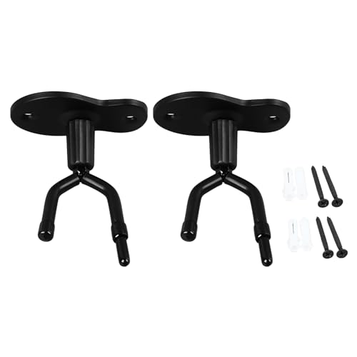 Cufaee Geigenbleiderbügel, Eisen, Gummi Anti -Schlupf -Wandmontage Geigenhaken, Kopfverstellbares Haken für das Heimstudio -Gebrauch (2 Packs) von Cufaee