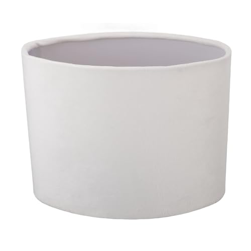 Cufaee Ovaler Lampenschatten, Lint E27 E14 Universal Verwenden Sie Lampenschirm, moderne Lampenabdeckung für Tischstehlampe (Weiß) von Cufaee