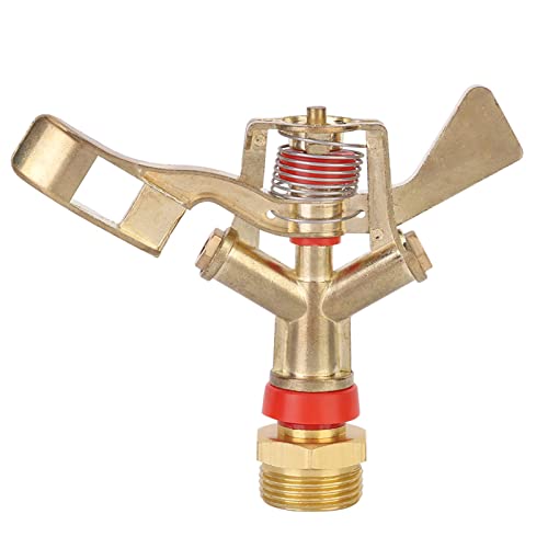 Cufaee Rasensprinklerkopf, 25 mm 1,0 Zoll männlicher Faden Zinklegungsgarten Sprinkler mit externem Faden, Bewässerungssprinkler für Rasenpatio Gartenbewässerung (1pcs) von Cufaee