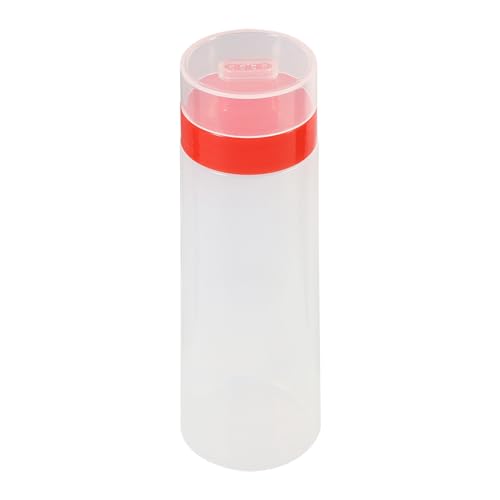 Cufaee Squeeze Flasche, 4 Loch -Marmelade -Quetschflasche mit Deckel mit Deckel, 300 ml Leckdosen -Proof -Gewürzdarsteller Saucenflaschen für Salatdressing Ketchup (Rot) von Cufaee