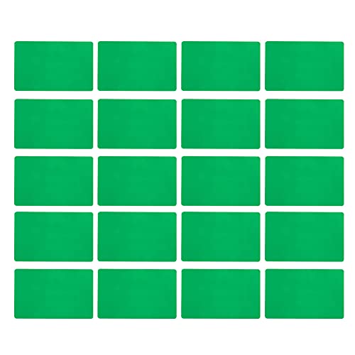 Cufaee Visitenkarte, 50pcs Aluminiumlegierung graviertes Farb leer Name Karten Geschäftszubehör (Green) von Cufaee