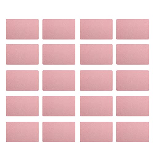 Cufaee Visitenkarte, 50pcs Aluminiumlegierung graviertes Farb leer Name Karten Geschäftszubehör (Oro rosa) von Cufaee