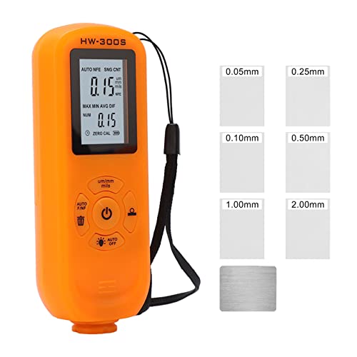 Paint Thickness, 3 Units Car Coating Depth Meter Tester, Zero Calibration Digital Display Coating for Machine (Orange) von Cufaee