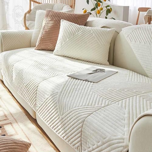 Cugzue Sofabezug Ecksofa L Form, Couch Überzug U Form, 1 2 3 4 Sitzer Sofa Überzug Samt, Sofaüberwurf Sofaschoner rutschfest, Pets Dog Sofa Überwurf Sofaschutz,#4-70x150cm von Cugzue