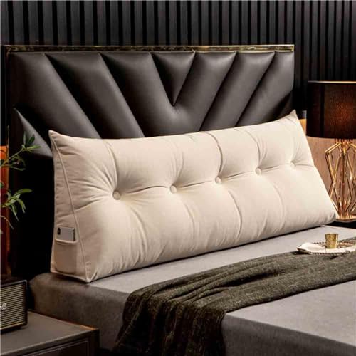 Rückenkissen Bett, Rückenlehne Bett Kopfteil, Rückenkissen Sofa Groß, Lesekissen Für Bett Und Sofa Ergonomisch, Keilkissen Bett Kopfteil Sofakissen Groß Rückenlehne Kissen Bett Sofa,#14-100x20x50cm von Cugzue