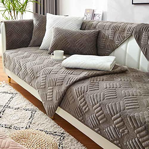 Sofabezug L Form 1 2 3 4 Sitzer Couch Bezug Samt Sofaüberwurf, Sofaschoner rutschfest Ecksofa, Waschbar Sofa Überzug Sofaschutz Katze Hund, Sofa Überwurf,J-110x180cm von Cugzue