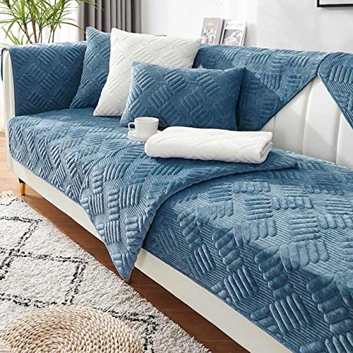 Sofabezug L Form 1 2 3 4 Sitzer Couch Bezug Samt Sofaüberwurf, Sofaschoner rutschfest Ecksofa, Waschbar Sofa Überzug Sofaschutz Katze Hund, Sofa Überwurf,L-70x70cm von Cugzue