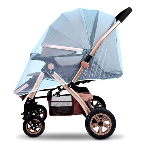 Moskitonetz für Kinderwagen, Mückennetz Kinderwagen, Universal Mückennetz für Kinderwagen Buggy Kinderwagen, Reisebett, Waschbar Mückennetz Kinderwagen Moskitonetz(Blau) von Cuidongsheng