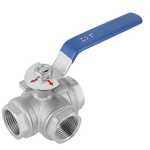 1PCS DN25 3-Wege-Ventil 1In Kugelhahnverriegelung Kugelhahn Edelstahl-Wasserventil SUS304 Rohrkugelhahn L-Typ Innengewinde zum Abschneiden und Steuern im industriellen Bereich 1PCS DN25 3-Wege-Ventil 1In Kugelhahnverriegelung Kugelhahn Edelstahl-Wasserventil SUS304 Rohrkugelhahn L-Typ Innengewinde zum Abschneiden und Steuern im industriellen Bereich von Cuifati