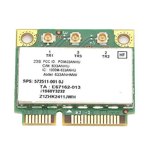 Cuifati 450 Mbit/s -PCI-E-WLAN-Karte, Dualband-Wireless-Netzwerkadapter für 60Y3232 6300AGN, Kompatibel mit Win XP Win 10 von Cuifati