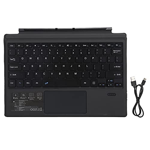 Bluetooth 3.0 Wireless-Tastatur, Laptop-Tastatur-Ersatzhandballenauflage mit Touchpad, 4 Mm Ultradünn und Leicht, Passend für Microsoft Pro 3/4/5/6/7 von Cuifati